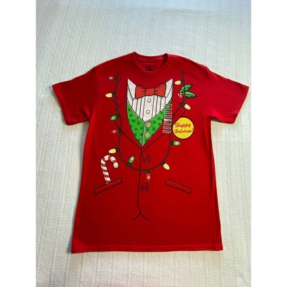 Authentic Classic Men’s Medium Christmas Red T-Shirt